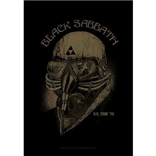 BLACK SABBATH 官方原版 Tour 78 丝质挂旗海报