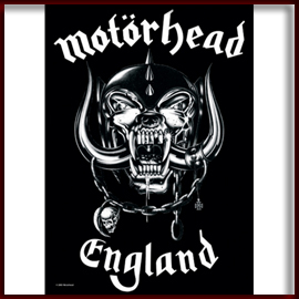MOTORHEAD 摩托头 官方正版出品 England 挂旗 海报（加厚）