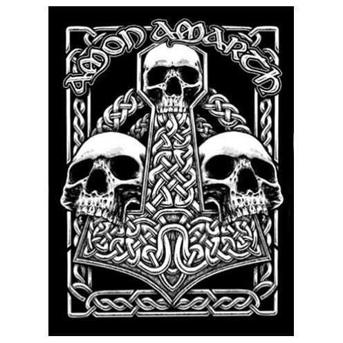 AMON AMARTH 官方原版 3 Skulls (Woven Patch)